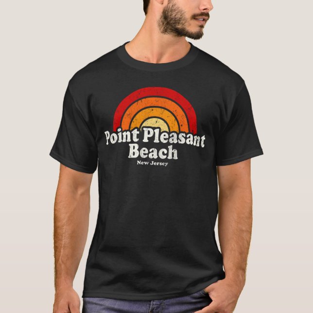 Camisa do menino do arco-íris dos anos 70 de Point (Frente)