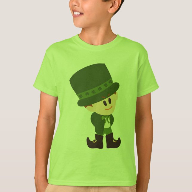 Camisa do menino do Leprechaun (Frente)