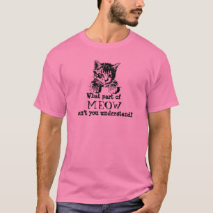Camisa do Meow do gato