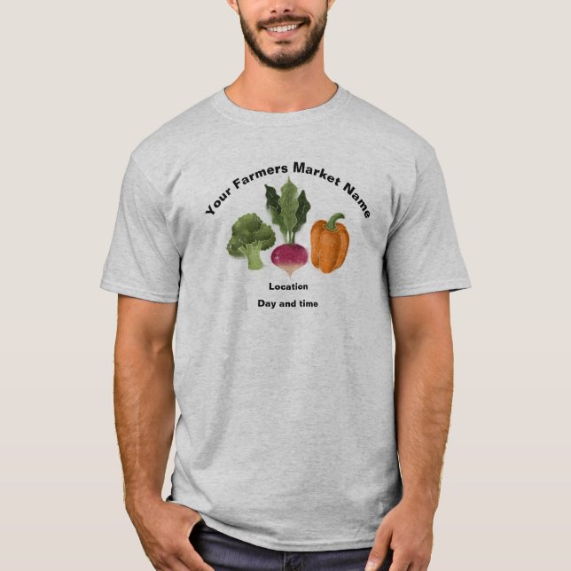 Camisa do Mercado Personalizado de Agricultores (Frente)