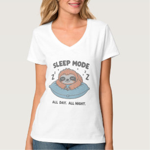 Camisa Do Modo De Sono, Camisa T Engraçada