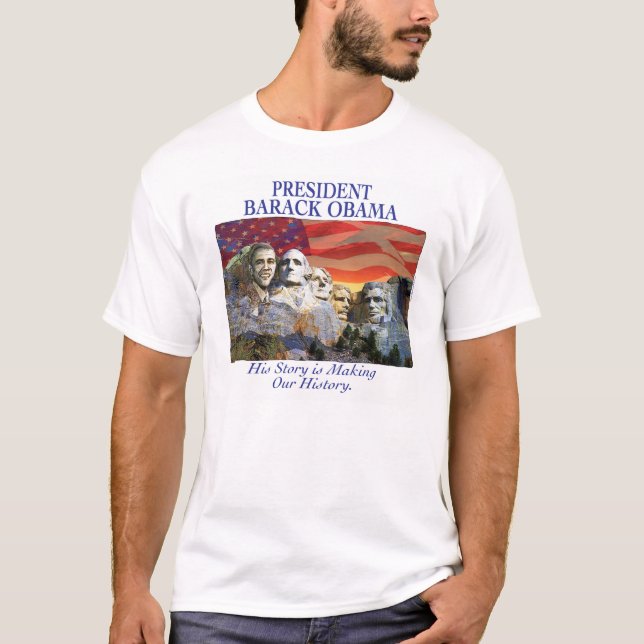 Camisa do Monte Rushmore da história do fazer de (Frente)
