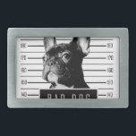 Camisa do Mugshot do buldogue francês<br><div class="desc">É seu frenchie para sempre que obtem no prejuízo e que causa o problema, mas você ama-a o/oh tanto!</div>