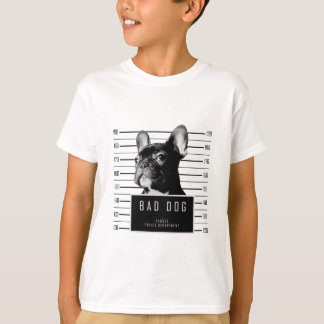 Camisa do Mugshot do buldogue francês