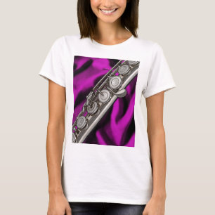 Camisa do músico T da flauta ou do Flutist