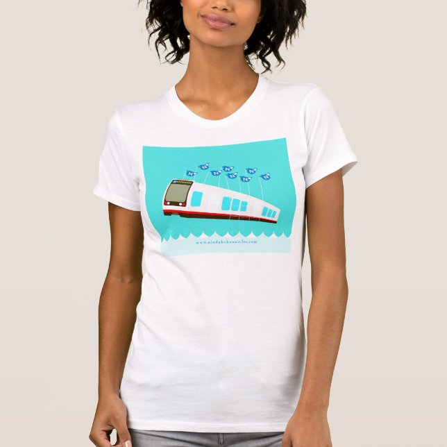Camisa do N Judah Failwhale T das mulheres (Frente)