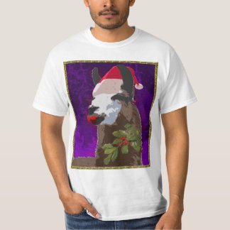 Camisa do Natal do lama do drama - roxo
