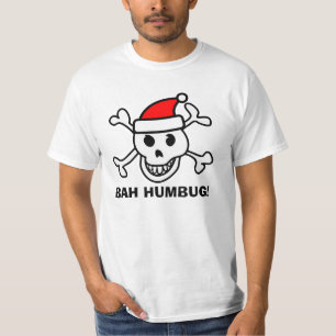 Camisa do Natal t da farsa de Bah anti com crânio