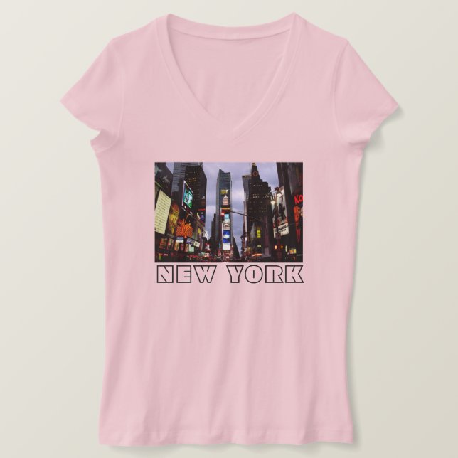 Camisa do New York Souvenir Times Square NYC Shirt (Frente do Design)