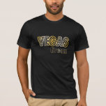 Camisa do noivo de Vegas<br><div class="desc">O ouro elegante e o famoso preto da celebridade denominam o T de Las Vegas para o noivo que ama party em Vegas! Mais estilos da camisa disponíveis. T-shirt disponíveis para o partido nupcial do todo.</div>