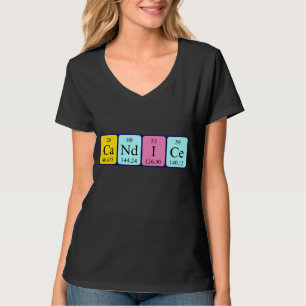 Camisa do nome da mesa periódica Candice