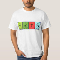 Camisa do nome da mesa periódica da válvula