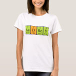 Camisa do nome da mesa periódica de Audrey<br><div class="desc">Audrey soletrou para fora como o Au D com referência a Y (ítrio Dourado do rénio do deutério) em uma camisa para o cientista em você.</div>