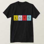 Camisa do nome da mesa periódica do Karter<br><div class="desc">Karter se soldou como K Ar T Er (Potássio Argon Tritium Erbium) em uma camisa para o cientista em você.</div>
