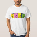 Camisa do nome da mesa periódica Korbin<br><div class="desc">Korbin se soletrava como K O Rb In (Potássio Oxigênio Rubidium Indium) em uma camisa para o cientista em você.</div>