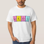 Camisa do nome da mesa periódica Sekou<br><div class="desc">Sekou se soletrava como Se K O U (Selenium Potássio Oxigênio) em uma camisa para o cientista em você. Não consegues encontrar o que queres?</div>