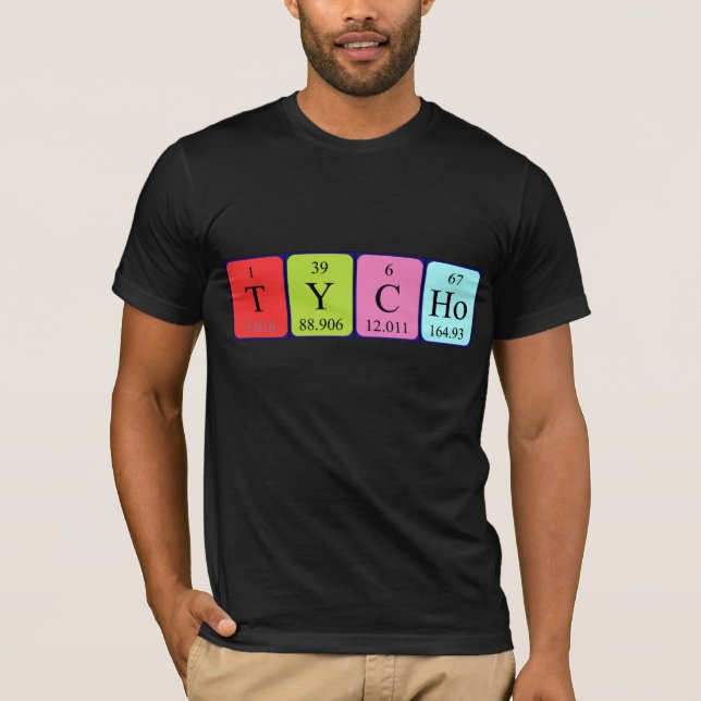 Camisa do nome da mesa periódica Tycho (Frente)