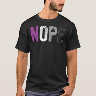 Camisa do Orgulho Asexual NOPE - Sinalizador ACE A