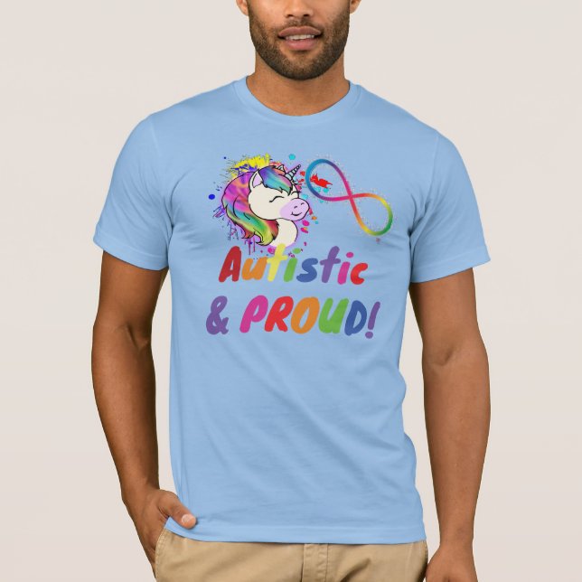 Camisa do Orgulho Autista Unicorn (Frente)