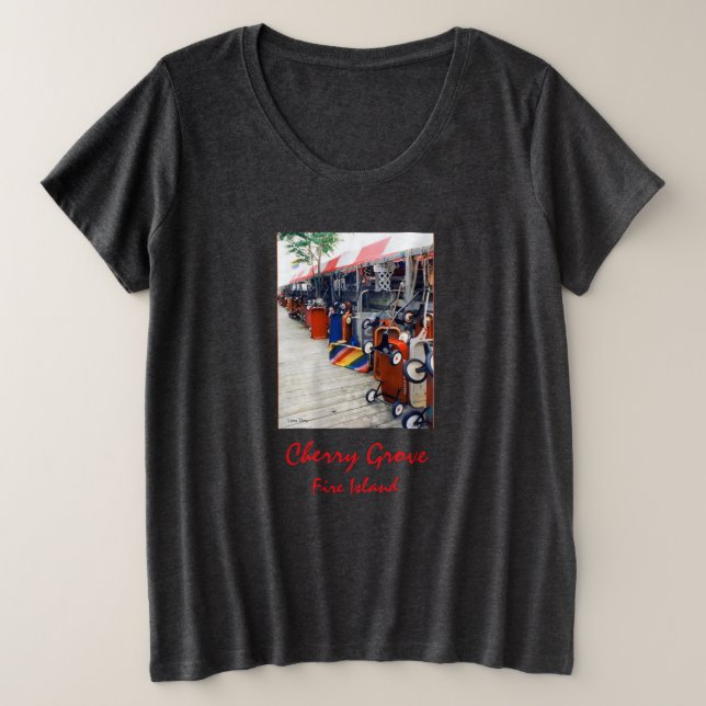 Camisa do Orgulho de Cereja Caranguejo Caranguejo- (Frente do Design)