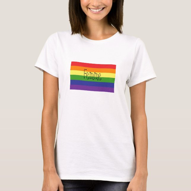 Camisa do orgulho de Femme (Frente)