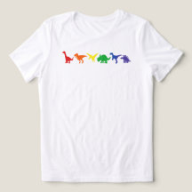 Camisa do Orgulho do Dinossauro Arco-Íris: Camisa