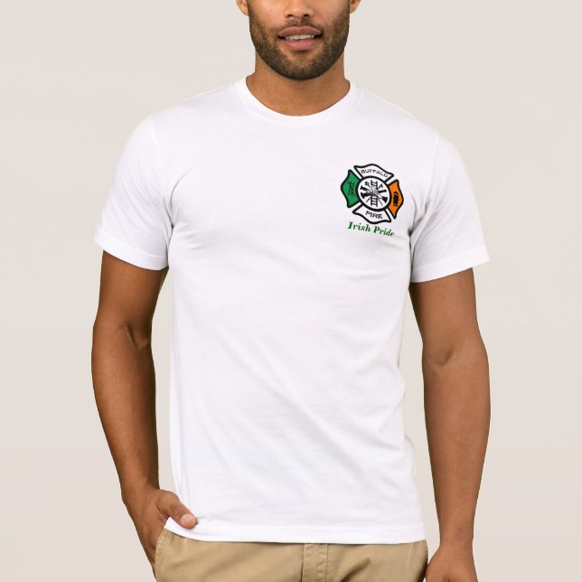 Camisa do orgulho irlandês" do fogo do búfalo " (Frente)