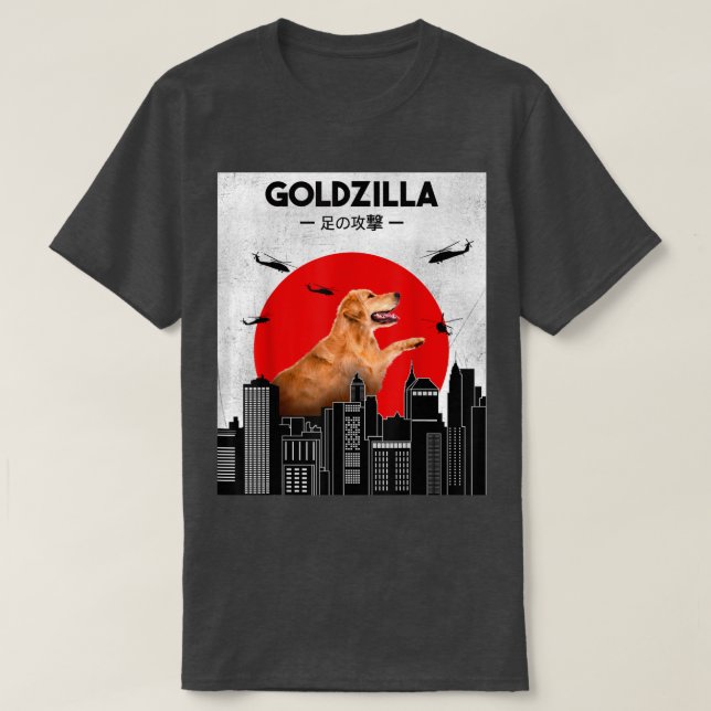 Camisa do ouro Retriever, Ouro engraçada (Frente do Design)