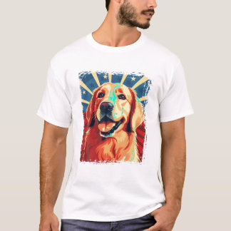 Camisa do ouro Retriever T para Meninos Meninas En