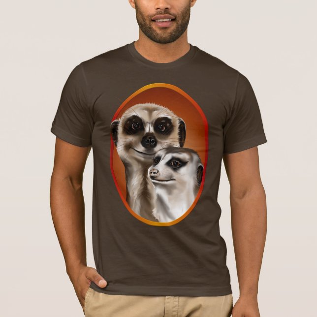 Camisa do Oval dois Meerkat (Frente)