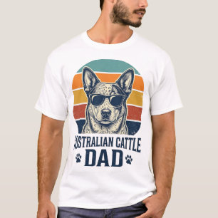 Camisa do Pai do Cão de Gado Australiano Pôr do So