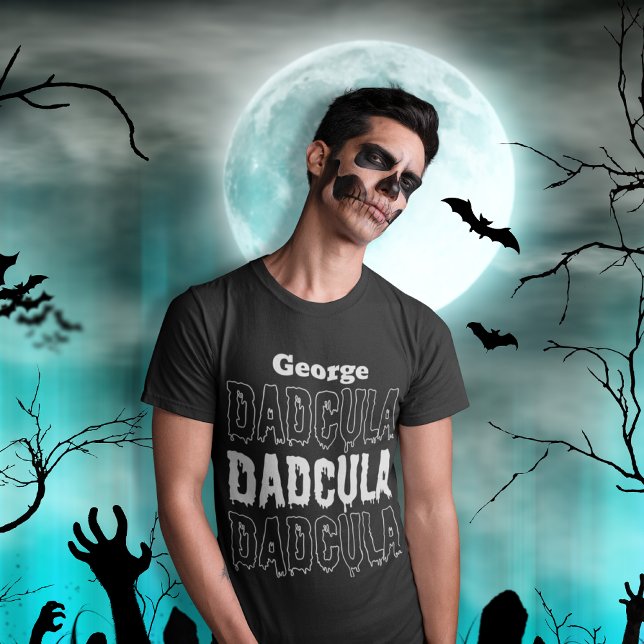 Camisa do pai do Dia das Bruxas Camisas dadulares  (Dad Halloween t-shirt Dadcula fall shirts for men)