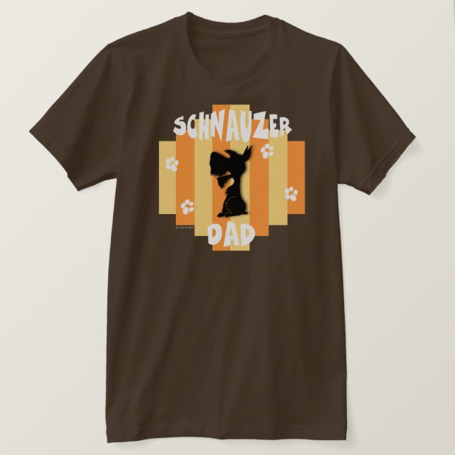 Camisa do pai do Schnauzer (Frente do Design)