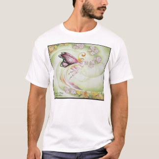 Camisa do país das fadas T da flor de cerejeira