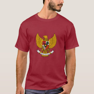 camisa do pancasila do garuda - marrom