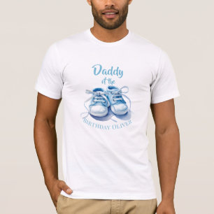 Camisa do Papai do Menino de Aniversário Aguarela