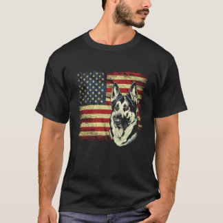 Camisa do Pastor Alemão da Bandeira Americana Aman