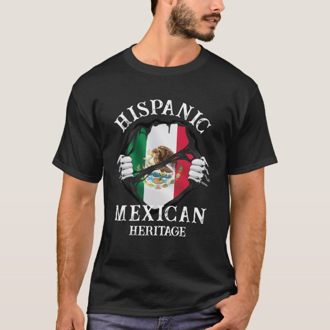 Camisa do Patrimônio Hispânico Mexicano (Frente)