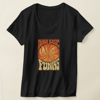 Camisa do pescoço em forma V