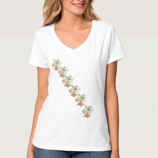 Camisa do pescoço feminino (Frente)