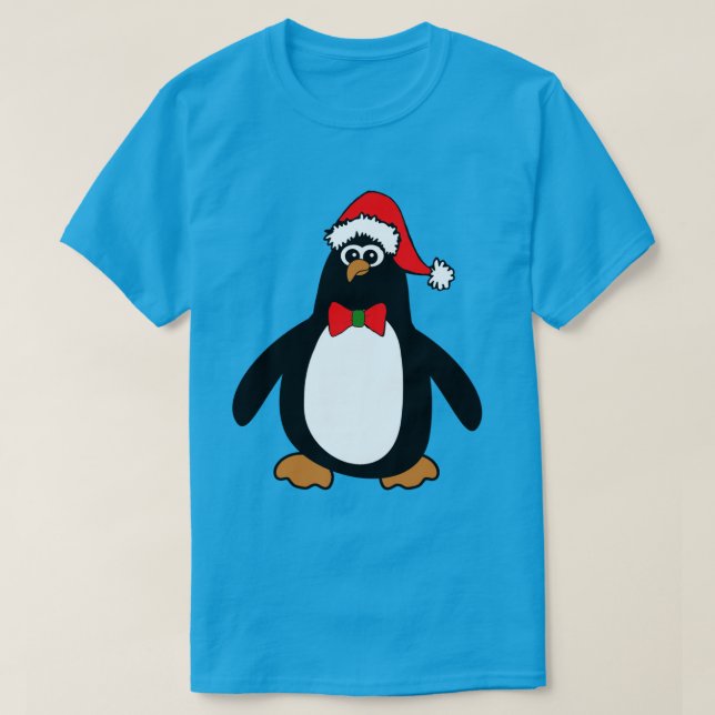 Camisa do pinguim do Natal (Frente do Design)