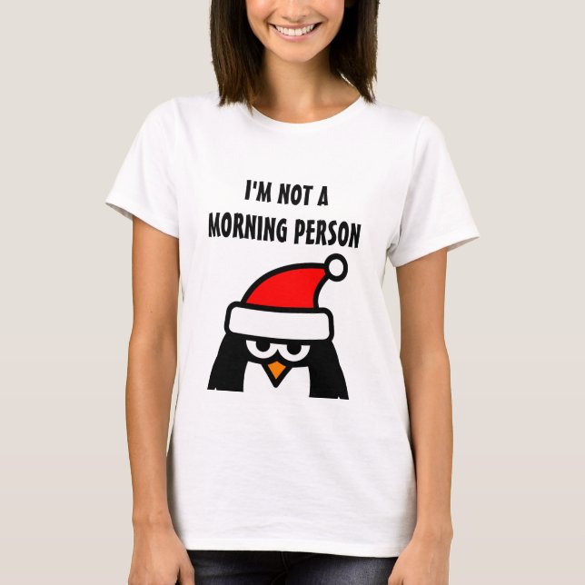Camisa do pinguim papai noel | Não sou uma pessoa  (Frente)