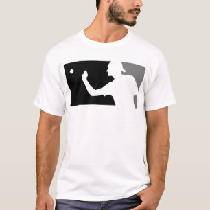 Camisa do pino de cerveja em Cinza e preto