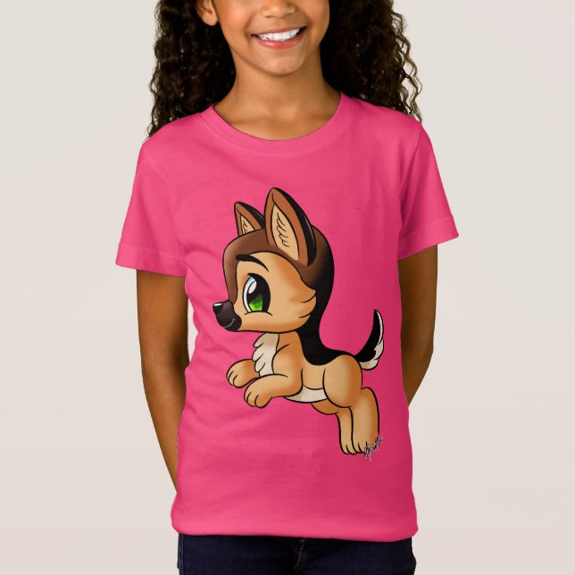 Camisa do plissado do filhote de cachorro do (Frente)
