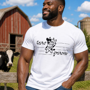 Camisa do poder da vaca