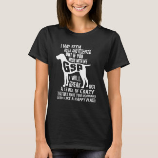 Camisa do Pointer Alemão de Pelo Curto Louca e Div