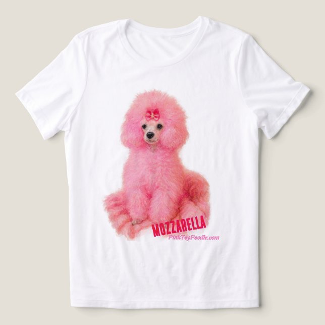 Camisa do Poodle Mozzarella (Design frontal)