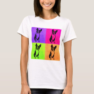 Camisa do pop art de Boston Terrier