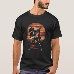 Camisa do pôr do sol da vaqueira Dabbing Cacto oci