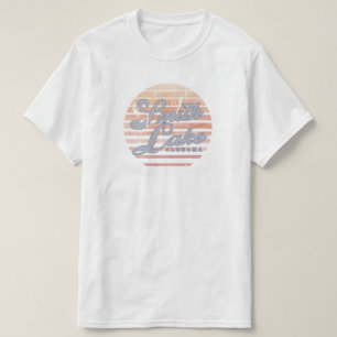 Camisa do por do sol T do lago smith